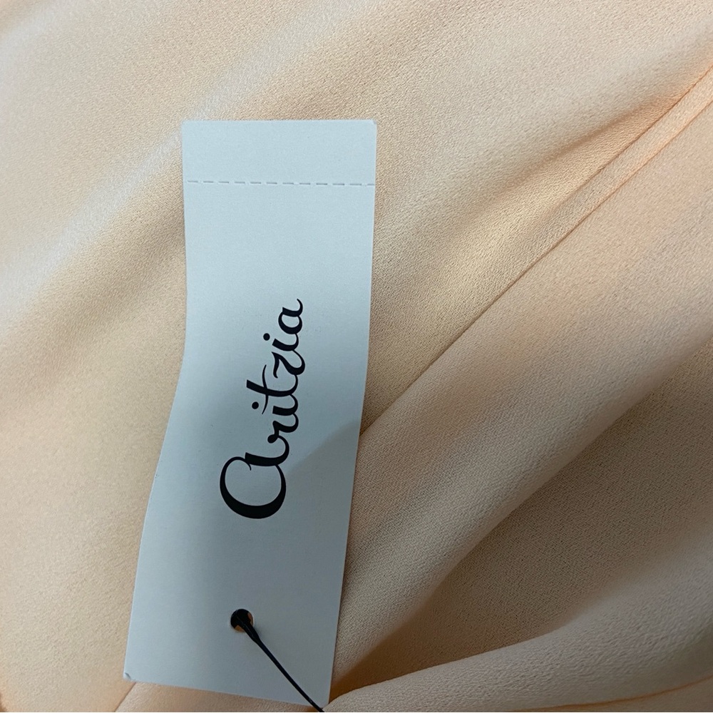 NWT Aritzia Sunday Best Eloise Ruffle Dress in Pale Peach Size S - Picture 4 of 7